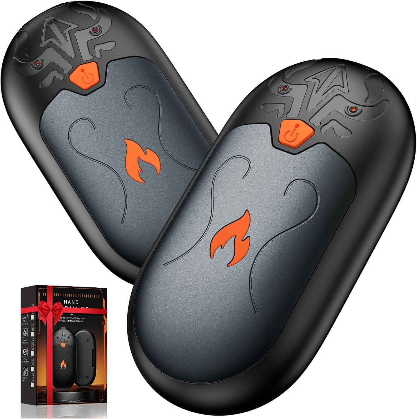 Hand Warmers Rechargeable 2 Pack, Electric Hand Warmer, 24Hrs Long Lasting Magnetic Reusable Hand Warmers with 3 Heat Settings, Portable Pocket Heater, for Men, Women, Camping, Hunting, Golf, Ski