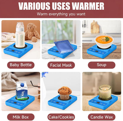 Mug Warmer - Electric Coffee Mug Warmer with Timer,Coffee Cup Warmer for Desk Auto Shut Off,Smart 6-Temperature Control, Coffee Accessories for Coffee Lovers, White | Coffee Cup Warmer for Desk Auto Shut Off,Smart 6-Temperature Control, Coffee
