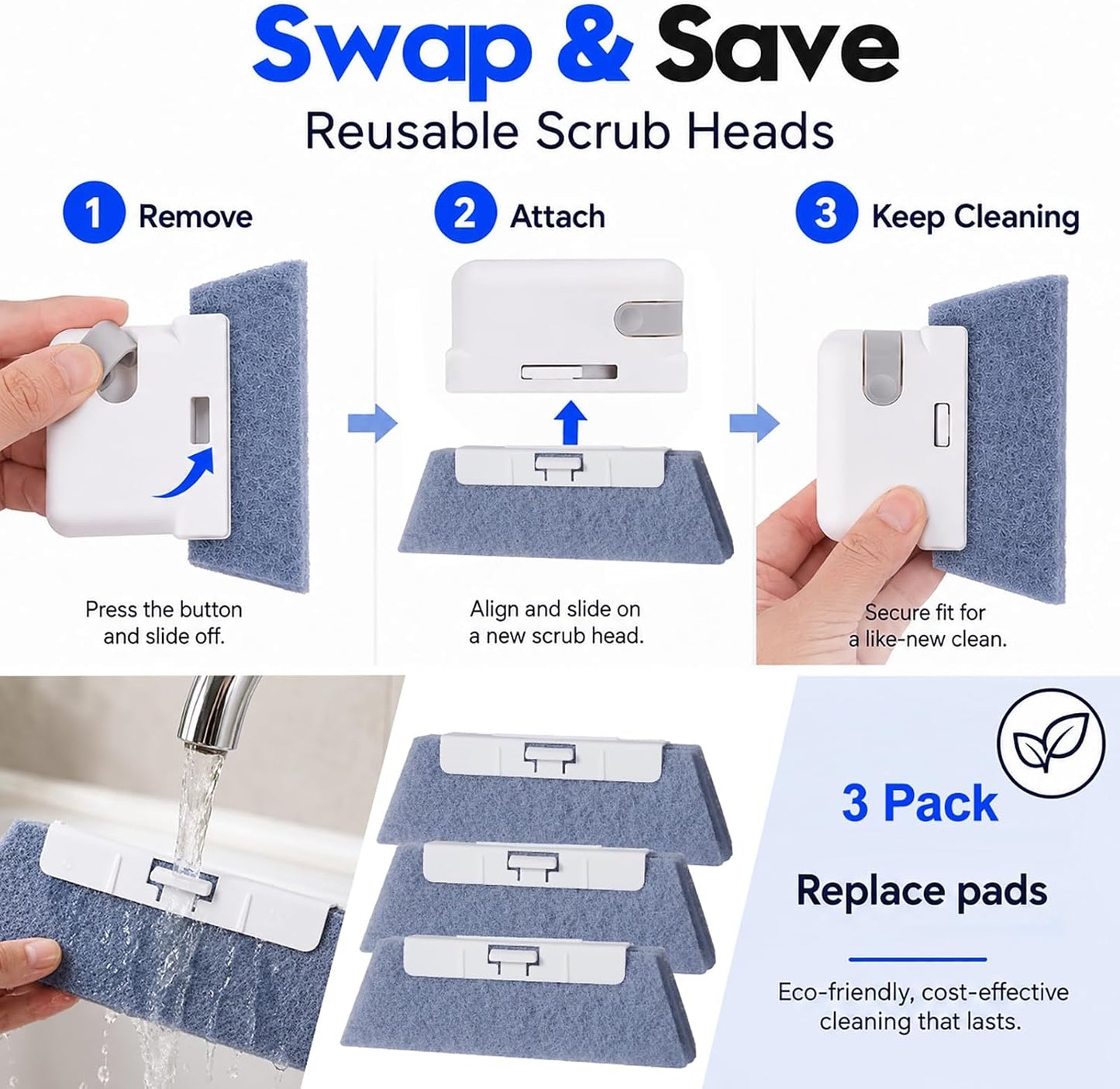 Window Track Cleaner, 14 PCS Crevice Cleaning Brush Kit | For Window Groove, Blinds, Vents, Baseboard, Grout and Shower Door Track Cleaning