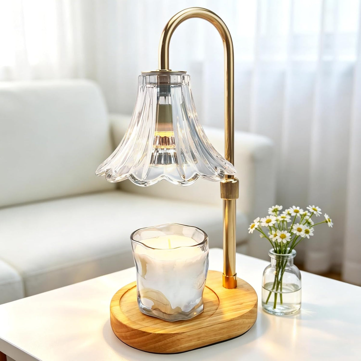 Adjustable Candle Warmer Lamp with Timer: Mothers Day Gifts Lamp fits All Candle Jar Home Decor - Wax Warmer for Scented Wax - Birthday Gifts for Women