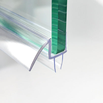 Shower Door Bottom Seal Strip 36 inches, 1/2" (12mm) Glass, 1 Pack | Frameless Shower Sweep Seal, Ultra Clear, Transparent, Polycarbonate