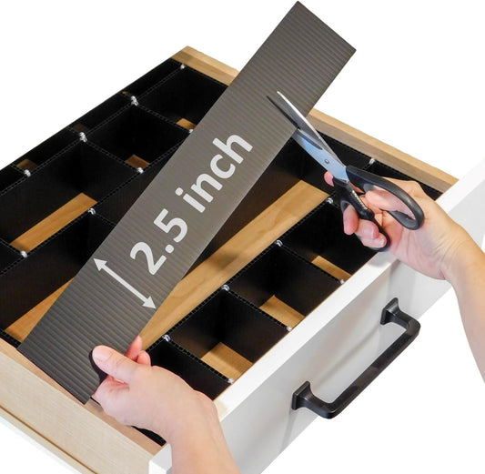 DRAWER DADDY - The world's most customizable drawer organizer. | Adjustable drawer dividers for any size drawer. Custom DIY grid organizer for kitchen, bathroom, desk, and more.