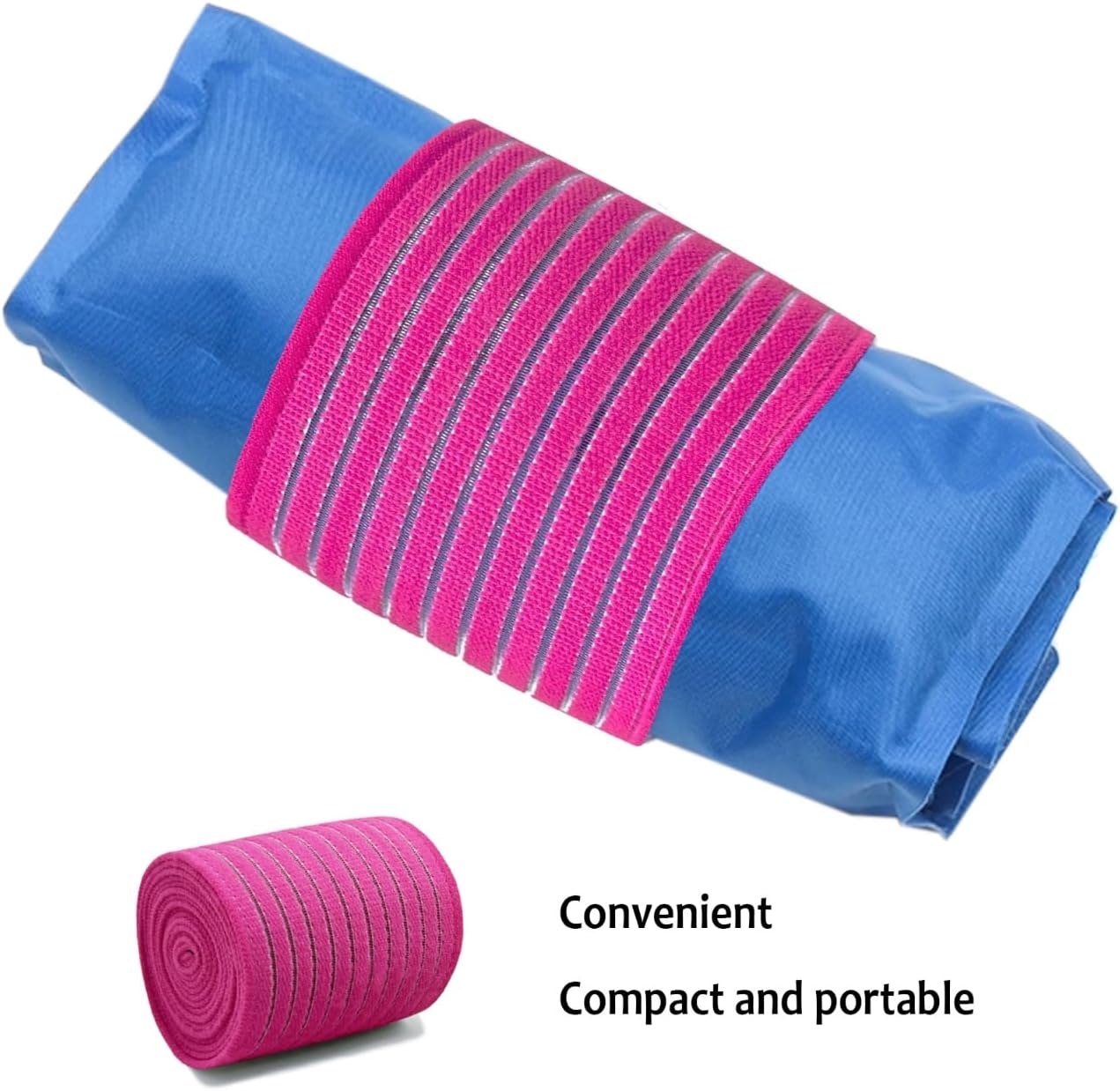 Cold Pack Strap, Elastic Belt to Wrap Cold Pack, Ice Pack Extender Strap, Add Length to Most Ice Pack, Multifunctional (Black)
