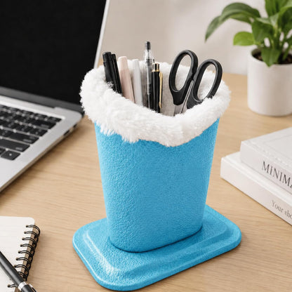 Plush Lined Eyeglasses Holder, Cute Glasses Stand for Women Kids - Colors B