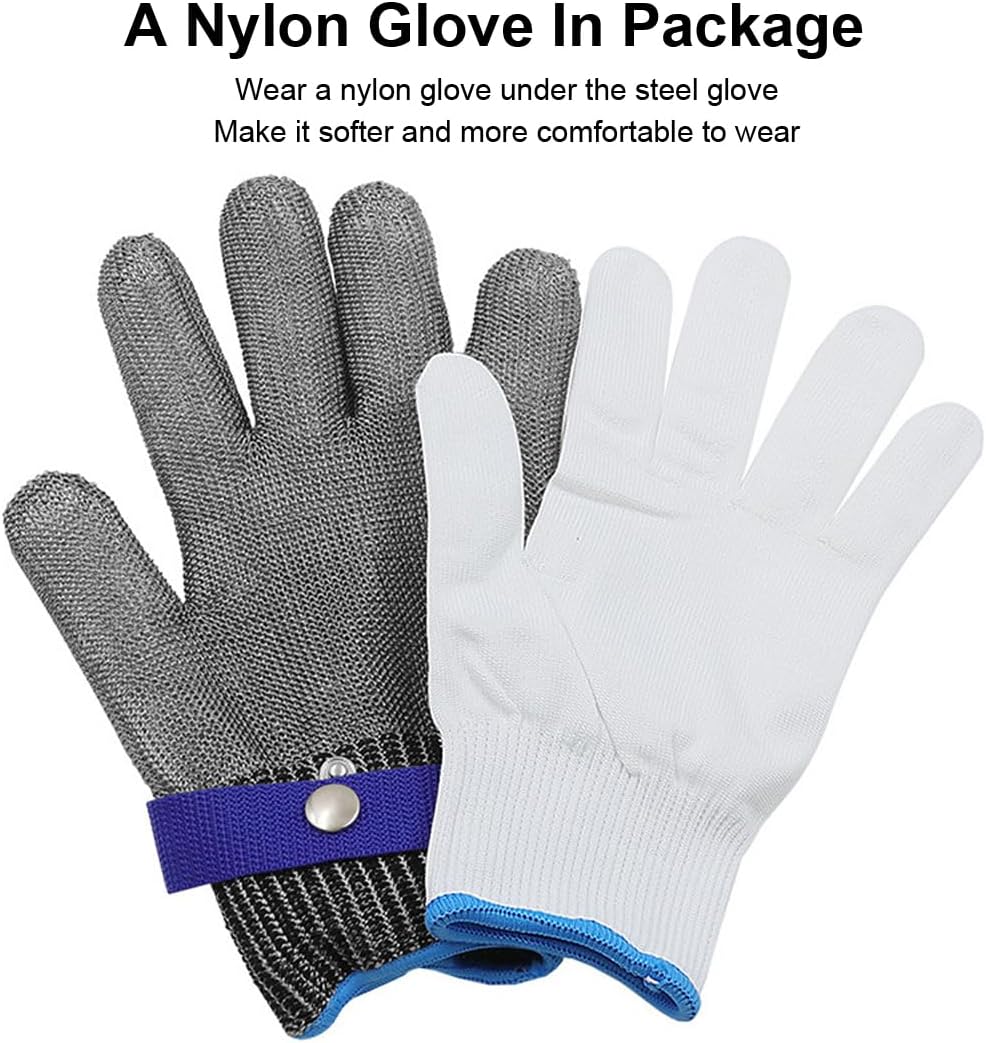 SUJAYU Cutting Gloves Cut Resistant Gloves, Level 9 Cut Proof Gloves Cut Resistant Work Gloves, Kitchen Gloves for Cutting