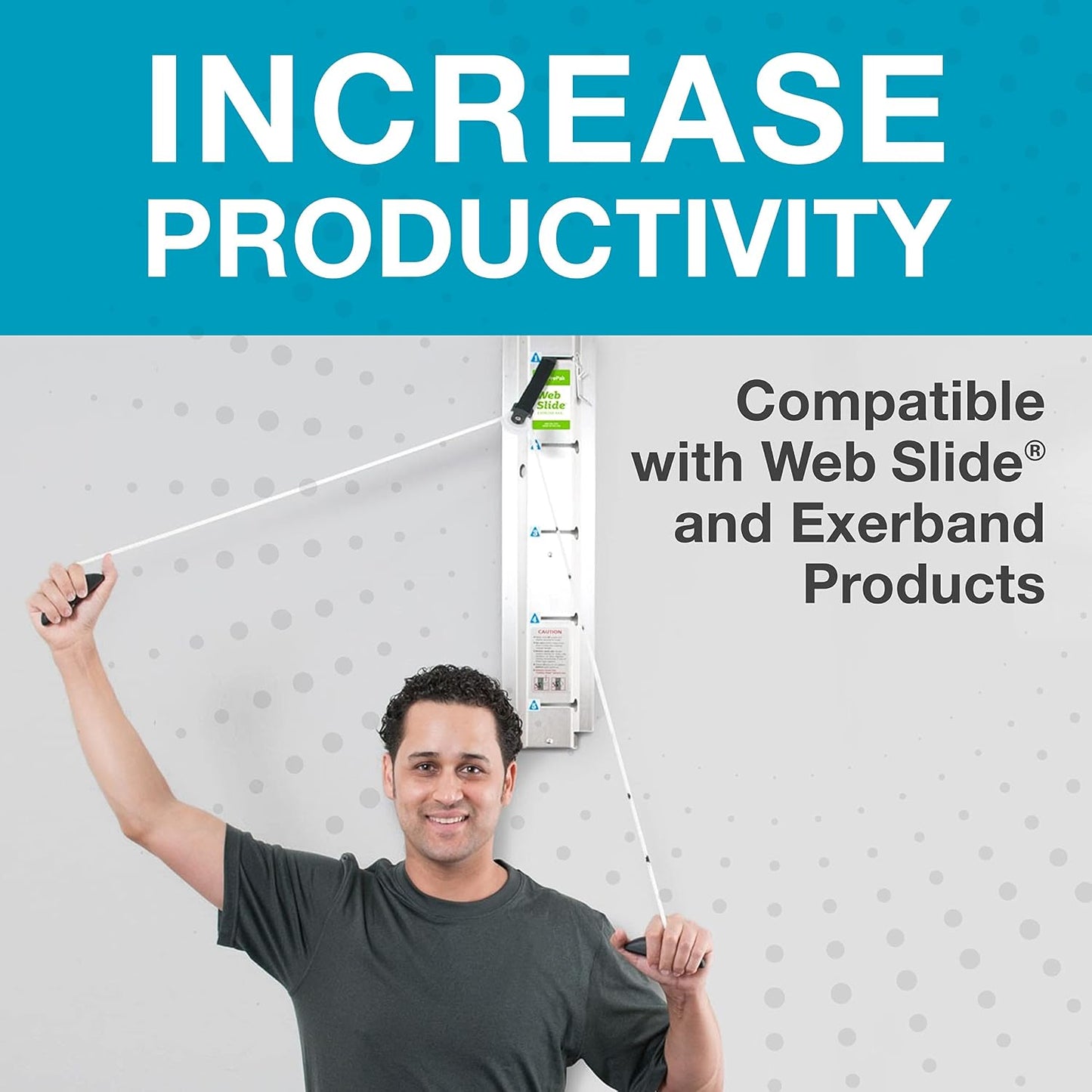 HomeRanger Premium Shoulder Pulley System - Original Version, Model 240 - Ergonomic Handles and Web Strap for Secure Over-The-Door or Side Attachment - Easy Set-up, Range of Motion Exercise Device
