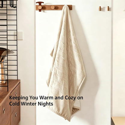 GOTCOZY Heated Blanket-Soft Plush Electric Blanket 50"X60"(Grey)