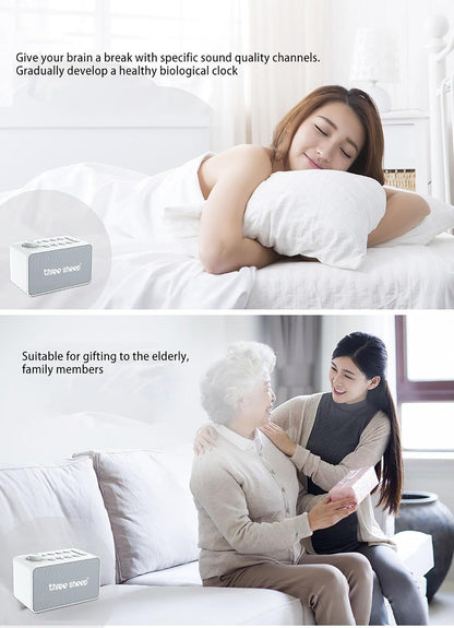 8 Sound White Noise Machine - Rain Sound Machine - Forest, Rain, Waves, Fireplace, Noise Machine for Sleeping Adults - Naturals Sounds for Baby Kids Sleeping Sound Machine
