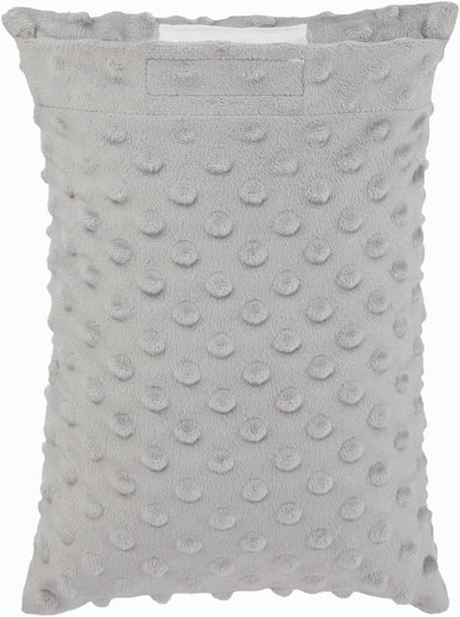 Small Neck Pillow for Recliner Chair Neck Support Pillows Pain Relief Plump Adjustable Filling Nap Airplane Sleeping Little Cushion Minky Dot Dark Gray