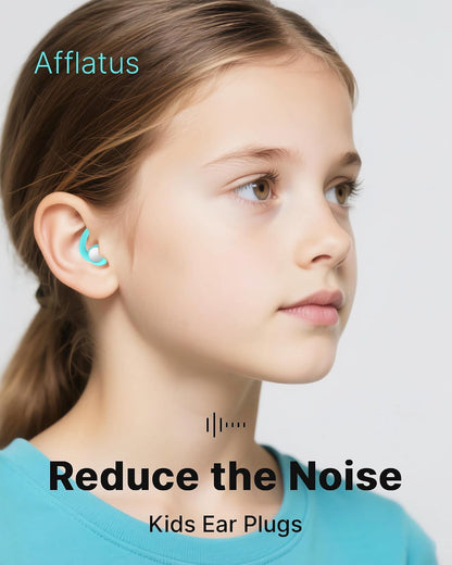 Afflatus Kids Ear Plugs for Sleep and Noise, Small Size, Skin-Soft, 26dB