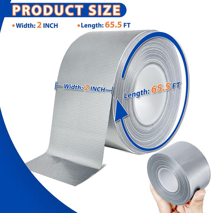 White Window Weather Sealing Tape, AC Air Conditioner Sealing Tape | Window Draft Isolation, No Residue, Self Adhesive for Keep Out Cold Air Dust Rain, Waterproof