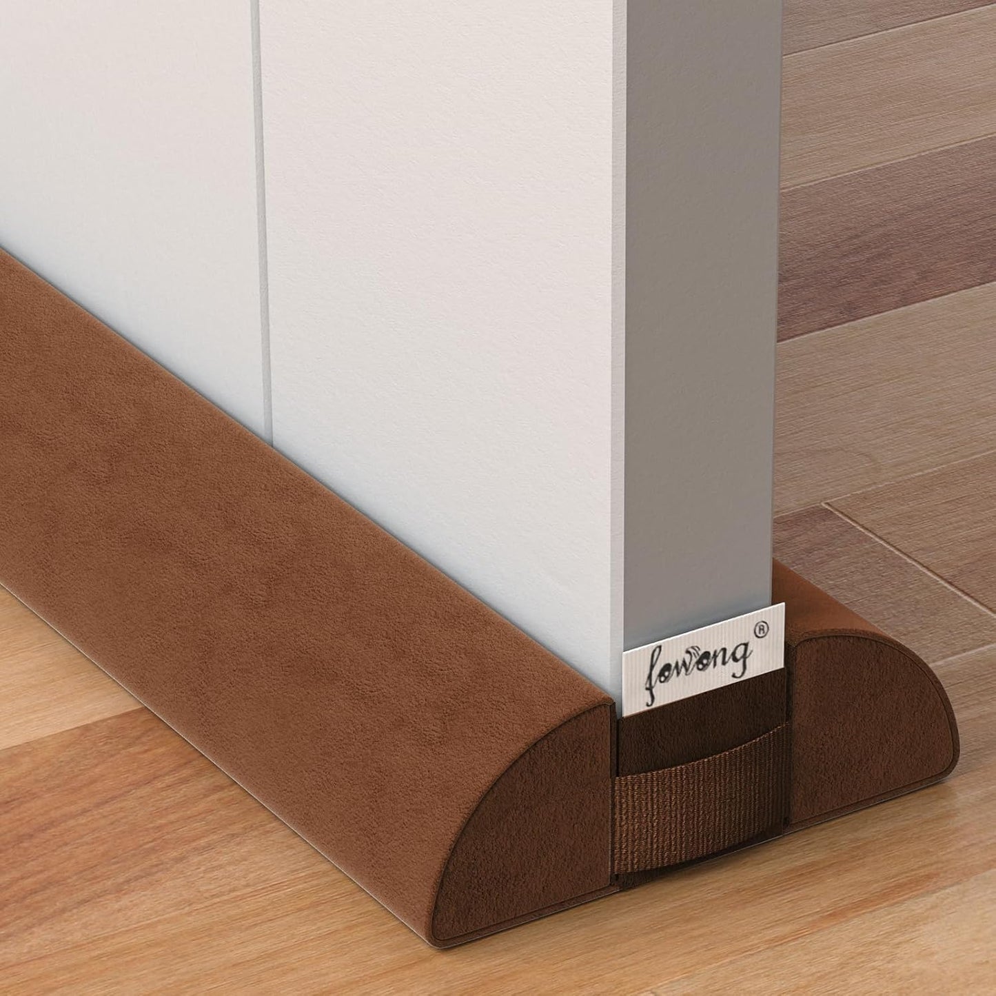 fowong Door Draft Stopper 36" Adjustable Under Door Draft Stopper Soundproofing 30 Inch to 36 Inch Triangle Noise Blocker Seal Large Gap up to 1.7", Easy to Install Grey
