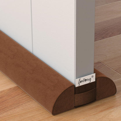 fowong Door Draft Stopper 36" Adjustable Under Door Draft Stopper Soundproofing 30 Inch to 36 Inch Triangle Noise Blocker Seal Large Gap up to 1.7", Easy to Install Grey