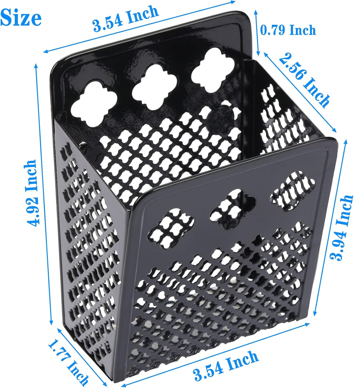 Magnetic Pencil Holder - Magnetic Locker Organizer | Pen Holder Locker Accessories for School and Office (1 Pack Black)
