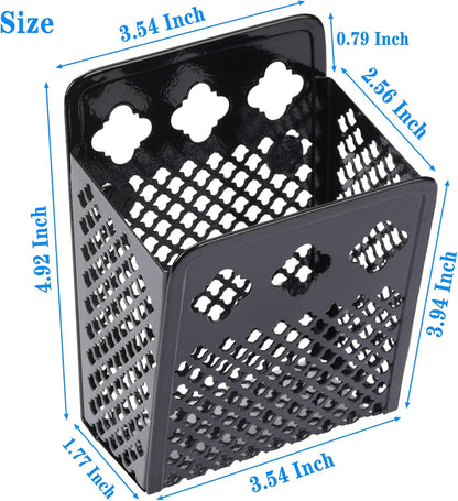 Magnetic Pencil Holder - Magnetic Locker Organizer | Pen Holder Locker Accessories for School and Office (1 Pack Black)
