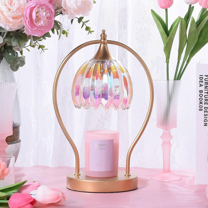 GOODBUY Candle Warmer Lamp with Timer Dimmable: Electric Candle Warmer Birthday Gifts for Women Mom - Candle Lamp Warmer House Warming Gifts New Home Decor - Wax Warmer for Jar Candles with 2 Bulbs