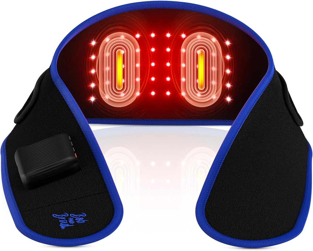 BOB AND BRAD ThermoRed Cordless Heating Pad for Lower Back with Red Light