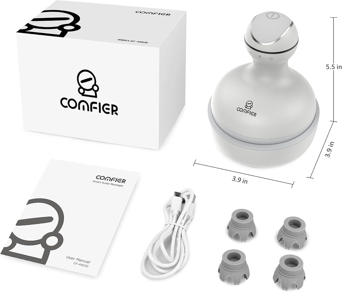 COMFIER Scalp Massager for Hair Growth, Electric Head Massager, Tangle-Free
