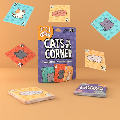 Bicycle Cats in the Corner Card Game for 2-4 Players Ages 6+