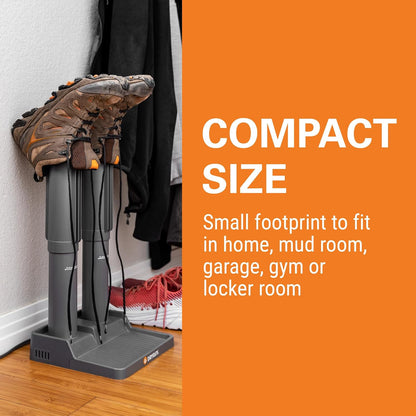 DryGuy Shoe, Boot, Garment & Gear Electric Dryer, Quick Drying for Ski, Work, Sports Equipment – Energy Efficient, Odor Eliminating Design, Home or Garage Use,4 Port, Heat + Fan (Dry time: 1-3hrs)
