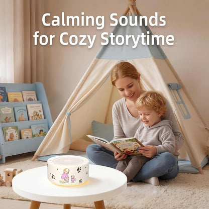Kipcush White Noise Machine for Baby & Adults, 30 Soothing Sounds, Sleep Sound Machine with 8 Color Night Light, Memory Function, White Noise for Sleeping, Nursery, Office, Travel & Relaxation