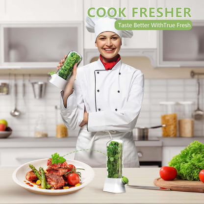 Herb Keeper for Refrigerator - Premium Herb Saver, Keep Cilantro Fresh, Versatile Herb Keeper for Prolonging Freshness of All Herbs