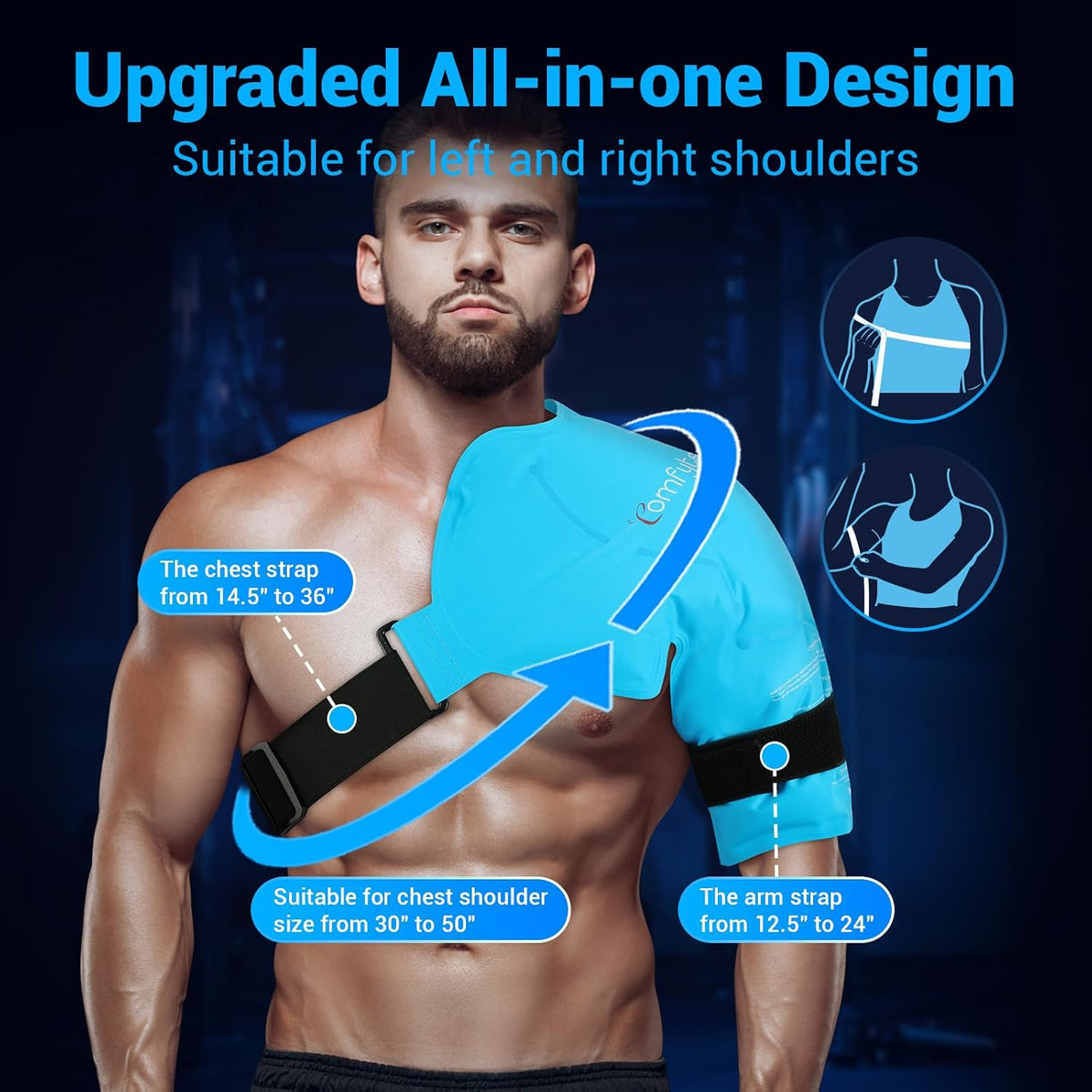 Comfytemp Shoulder Ice Pack, Rotator Cuff Cold Therapy Wrap (Large/X-Large)