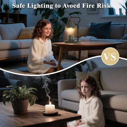 Candle Warmer Lamp, Timer & 4-Level Dimmer, Adjustable Height