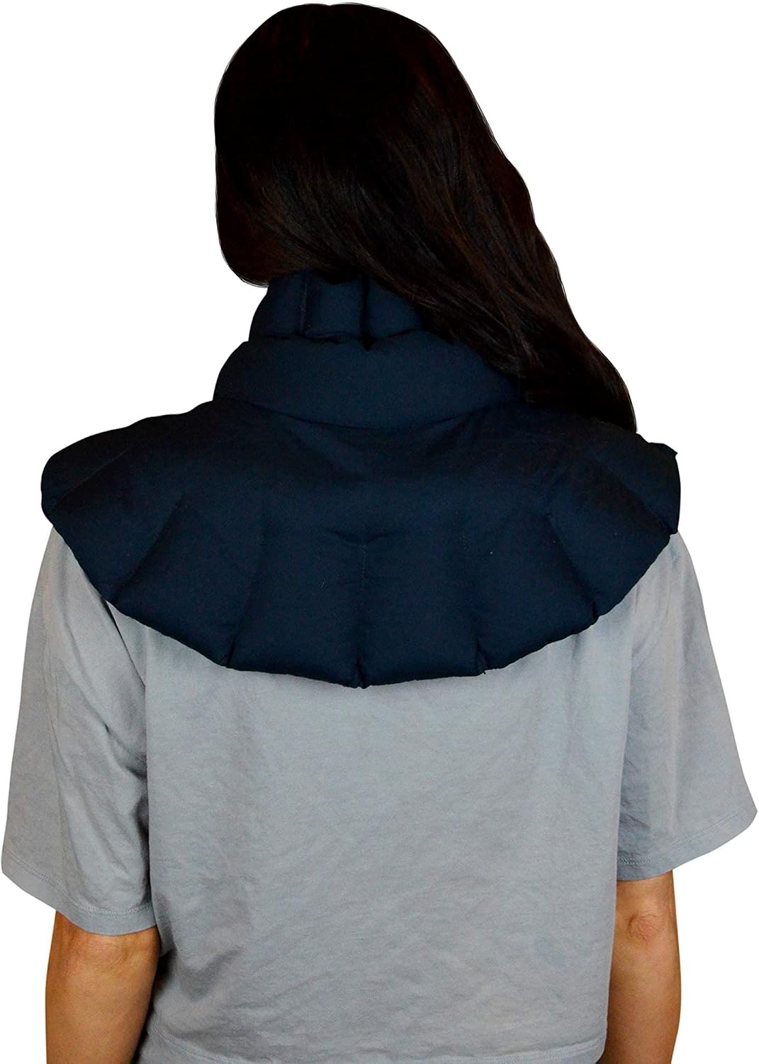 Nature's Approach Neck & Shoulder Wrap, Indigo | 12-herb rice & flaxseed wrap drapes over neck and shoulders for hot or cold therapy