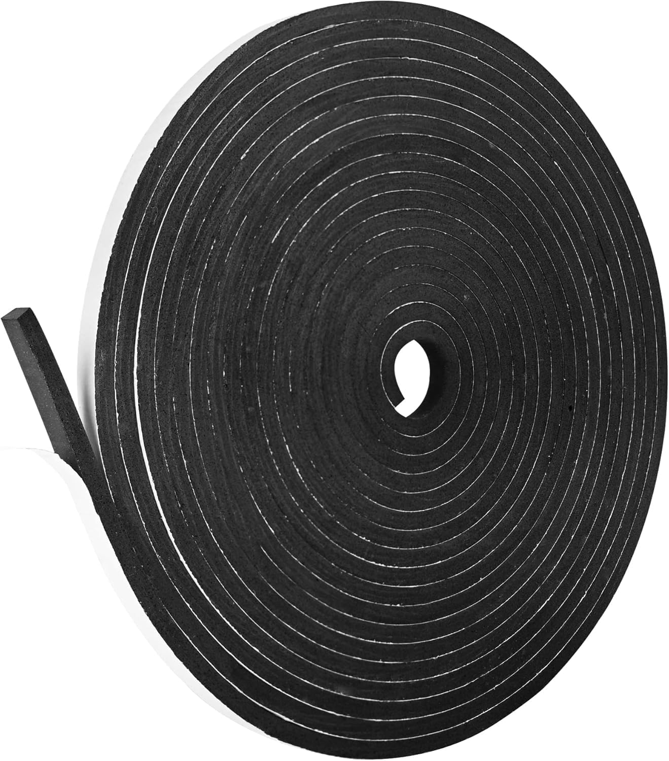 Kikerike Self Adhesive Foam Tape Weatherstrip 1/2In x 1/4In x 42Ft High Density Foam Insulation Strips Seal Weather Stripping with Strong Adhesive for Door and Window Sound Isolation Soundproofing