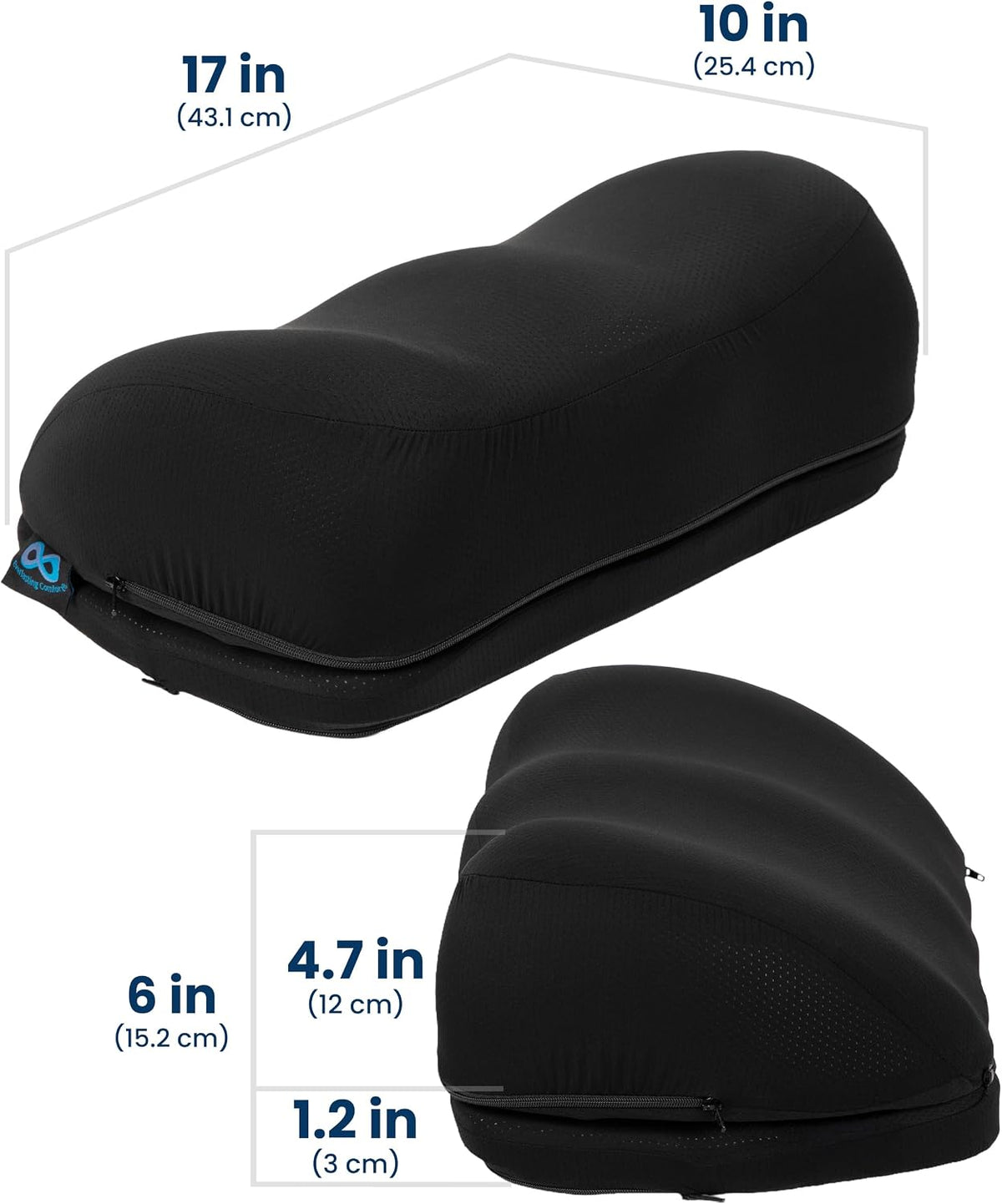 Everlasting Comfort Foot Rest for Under Desk at Work - Memory Foam Office Foot Stool & Under Desk Footrest Leg Elevation Pillow for Gaming & Home Office, Supports Posture