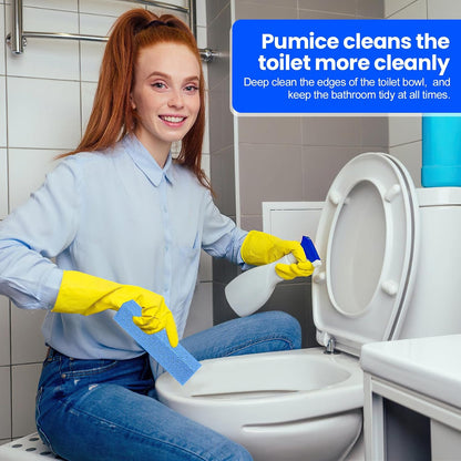 Riuja 6 Pack Pumice Stone Toilet Bowl Cleaner, Pumice Stone for Cleaning | Scouring Stick Removes Hard Water Ring & Rust Stain, Easy to Shape Powerfully Cleans Toilets, Ceramic, Grill, Tub, Pool, Sink