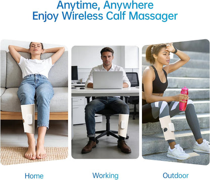 Air Leg Compression Massager Pro with Heat for Circulation and Pain Relief, Leg Recovery Compression System for Fast Recovery of Foot, Calf and Thigh, Relieve Edema, Reduce Muscle Fatigue