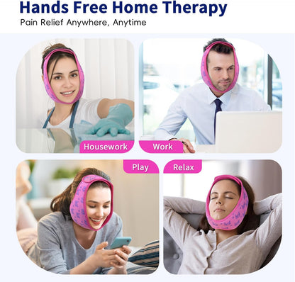 Wisdom Teeth Ice Pack Head Wrap for Pain Relief - Cold Hot Therapy for Face