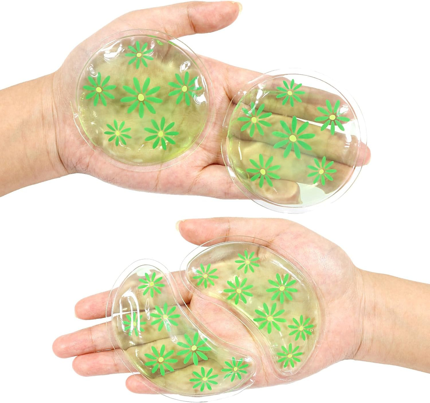 4PCS Gel Eye Ice Pack Set Reusable, Cold and Hot Compress for Eyes, Ice Pack for Eyes, Cooling Eye Pads for Eye Strain, Swelling, Redness, Dark Circles, Puffy Eyes, and Eye Recovery Surgery.