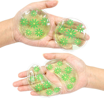 4PCS Gel Eye Ice Pack Set Reusable, Cold and Hot Compress for Eyes, Ice Pack for Eyes, Cooling Eye Pads for Eye Strain, Swelling, Redness, Dark Circles, Puffy Eyes, and Eye Recovery Surgery.