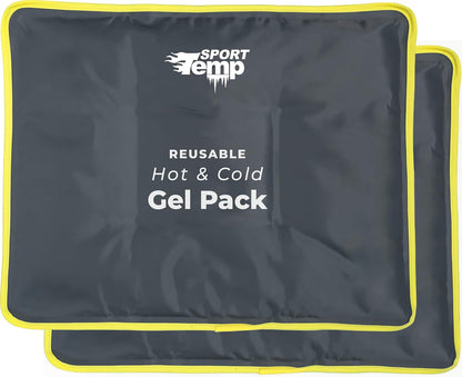 Hot & Cold Reusable Gel Pack Wrap for Neck/Shoulder/Back Pain Relief - Flexible Soft Compress - Ice & Heat Therapy for Rotator Cuff, Cervical, Pain, Swelling, Injuries and Surgery - Sport Temp