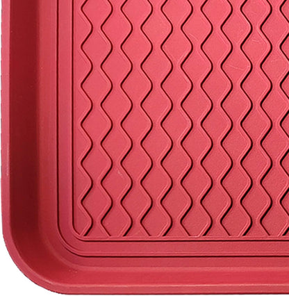 Large Multifunctional Boot Tray 2 Pack Boot Mat Washable Indoor or Outdoor Tray Mat Doormats for Shoes Boots Plants Pots Paint Tins Pet Bowls Car Storage, 30 x 15 x 1.2 Inches