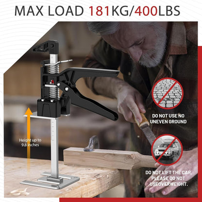 2 Pack Labor Saving Arm Jack Handle, 6.69 Inch Lift Height 440LBS Multifunctional Handheld Lifter Tool, Furniture Jack Height Adjuster for Cabinet Wall Tile Construction Installation
