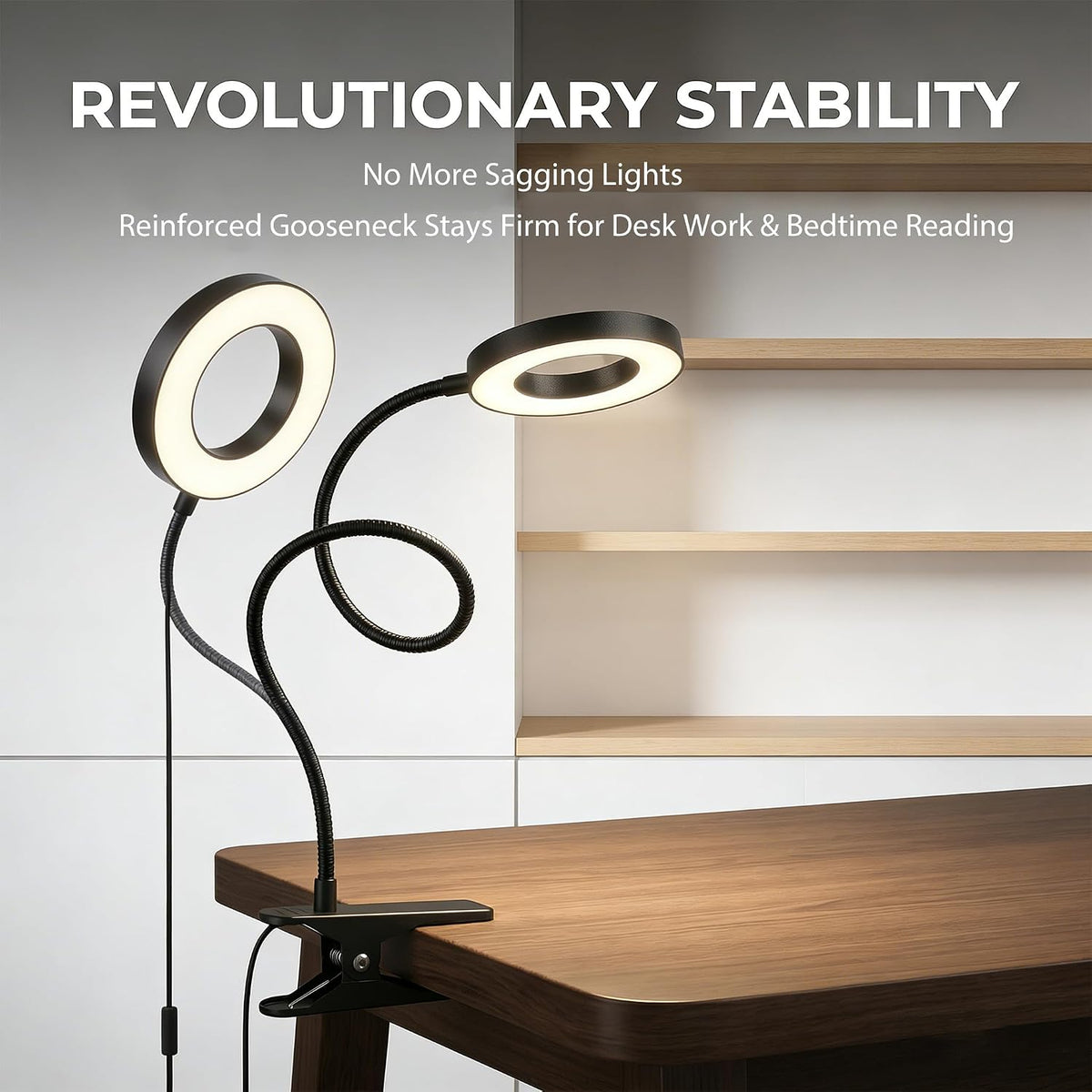 Sunny Power LED Clip On Book Light Eye-Care Bedside Reading Light for Kids