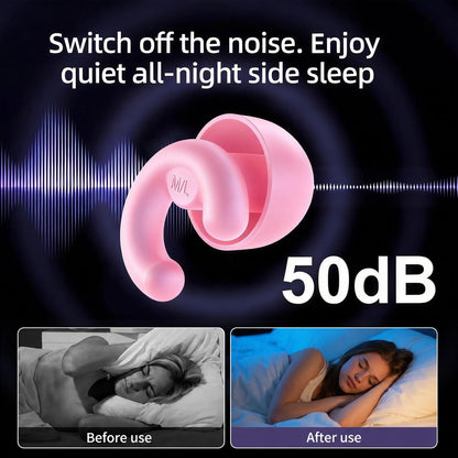 Noise Cancelling Ear Plugs Sleep 50dB NRR Side Sleep Small Ear | ultra soft silicone, reusable one-piece design, 4 sizes included, portable case