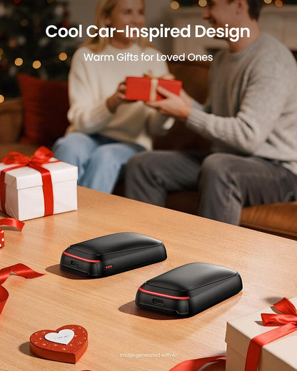 Gaiatop Electric Hand Warmers Rechargeable, Magnetic Pocket Hand Warmer | 2-Pack, 3 Heat Levels, Fits in Gloves, Winter Sports Hunting Essentials, Secret Santa Stocking Stuffers Gifts for Men Women