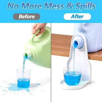 3PCS Laundry Detergent Cup Holder, Ymapinc Detergent Dispenser Drip Catcher | Detergent Cup Holder for Fabric Softener, Mess-Free Tray for Laundry Rooms, No Leaks Or Drips, Easy to Clean & Space-Saving