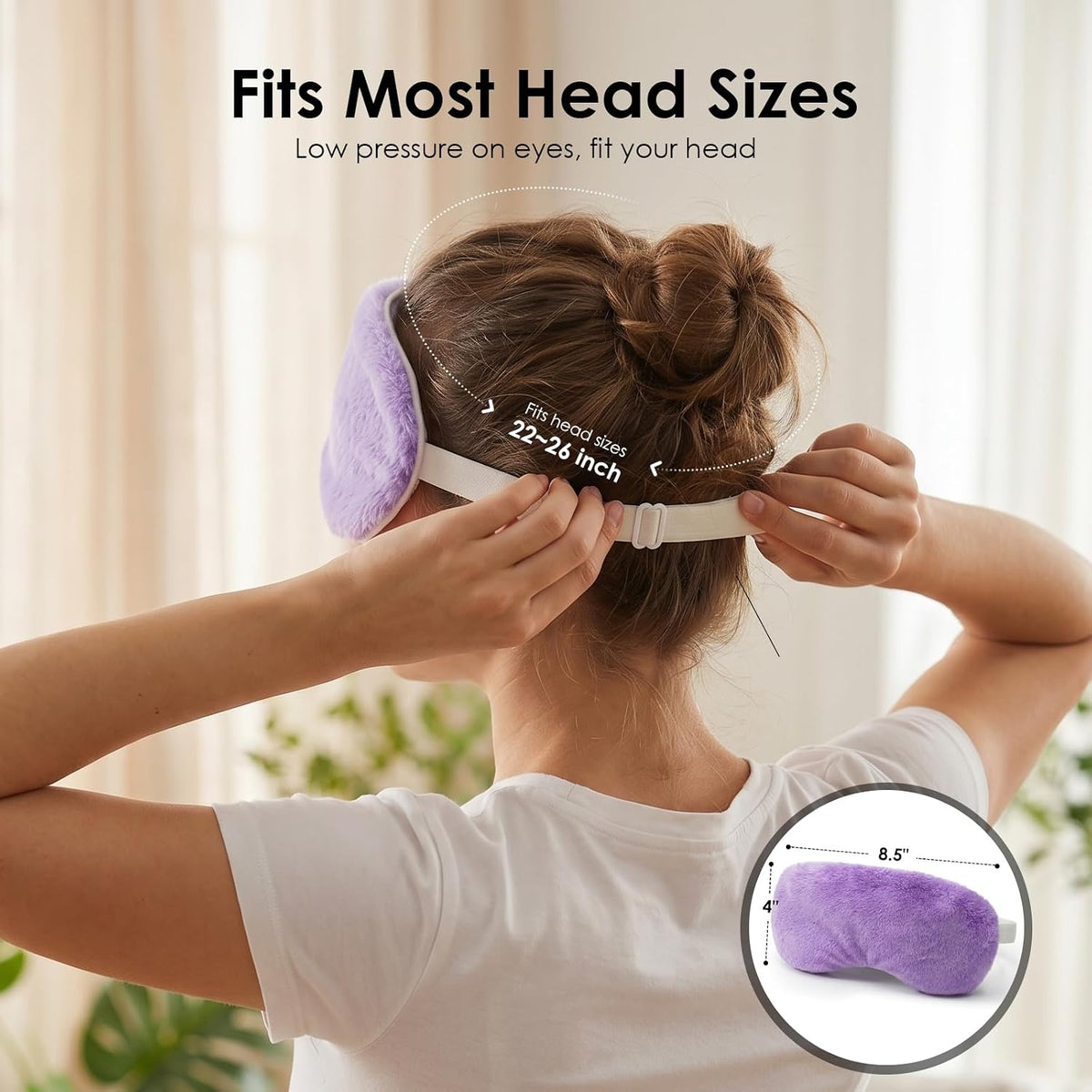 MORLIDEN Heated Eye Mask for Dry Eyes & Stye - Microwavable Warm Compress
