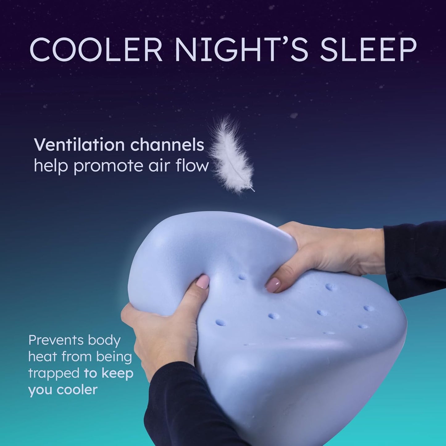 Contour Original Hourglass Knee Pillow for Side Sleepers with Adjustable Strap - Memory Foam Leg Support Cushion Between Knees for Hip & Spine Alignment - Ergonomic Leg Pillow for Side Sleeping