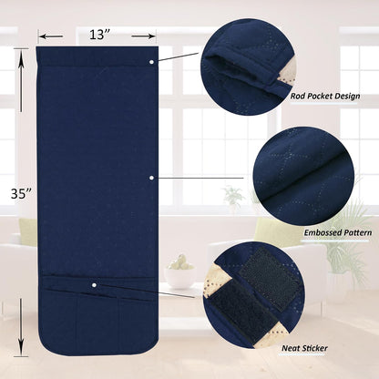 Armchair Caddy for Couch Remote Control Holder with 4 Pockets, Grey 1 Pack | Non-slip, Waterproof, Sofa Armset Organizer, Couch Chair Armrest Storage for TV Remote Control Phone Book Magazine 35"x13"