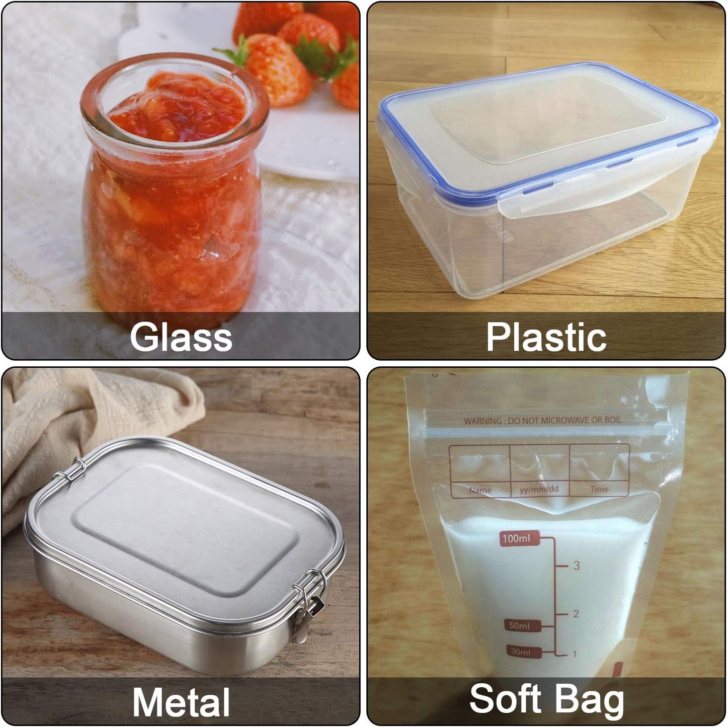 Wisdompro 320 Pcs Self Adhesive Removable Freezer Labels - 2x1.2 inch | Blank White Labels Stickers, Write-On, for Food Containers, Storage Bins, Spice Jars, Bottles, Organize Your Home & Kitchen