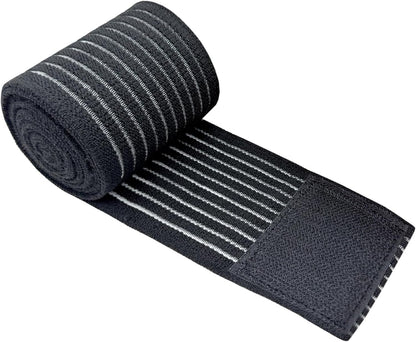 Cold Pack Strap, Elastic Belt to Wrap Cold Pack, Ice Pack Extender Strap, Add Length to Most Ice Pack, Multifunctional (Black)