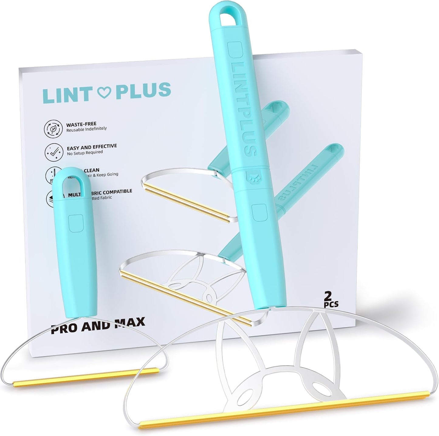 Deep Cleaner Pro Pet Hair Remover-Special Cat Hair Remover Multi Fabric Edge and Carpet Rake Scraper by LINTPLUS-Dog Hair Remover for Rugs,Couch & Pet Towers-Easy to Every Hair!