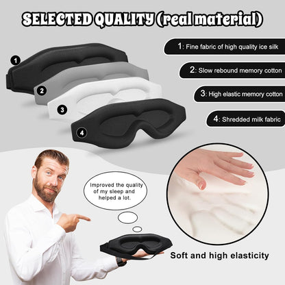 3D Advanced Eye Mask for Sleeping, Ultra Delicate Soft Skin Friendly Eye mask,100% Blackout Sleep Eye Mask for Sleep, Eyelash Extension Sleep mask, Sleeping Eye Masks for Men and Women